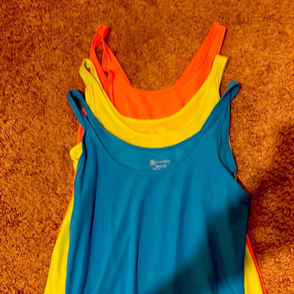 Beautiful colored tank tops
